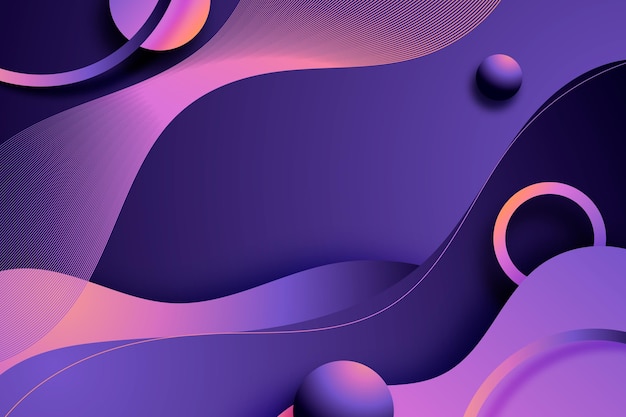 Бесплатное векторное изображение Градиент жидкий волнистый фон
