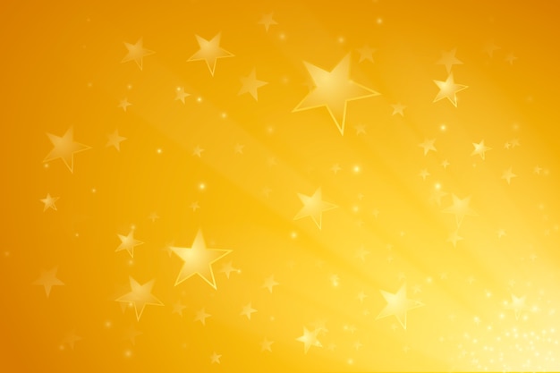 Free vector gradient yellow star background