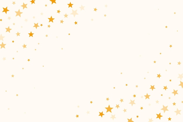 Free vector decorative small golden stars with empty space vector