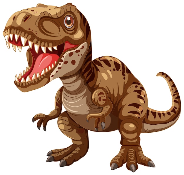 Free vector ferocious dinosaur roaring illustration