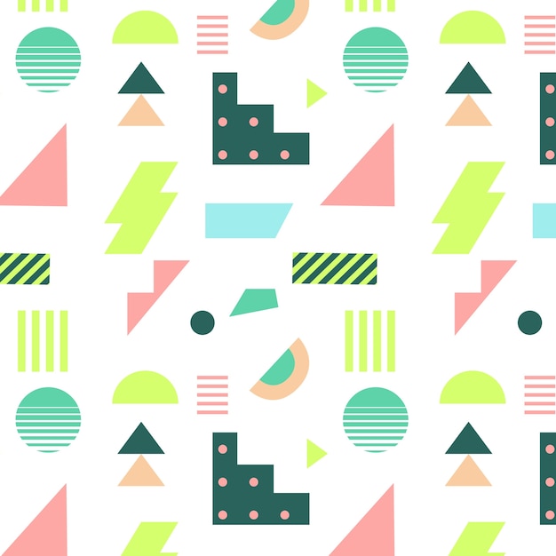 Free vector flat design cutout collage pattern