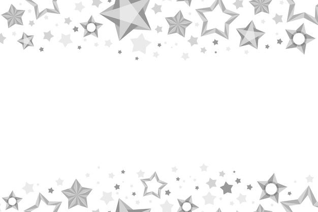 Free vector flat design silver stars background