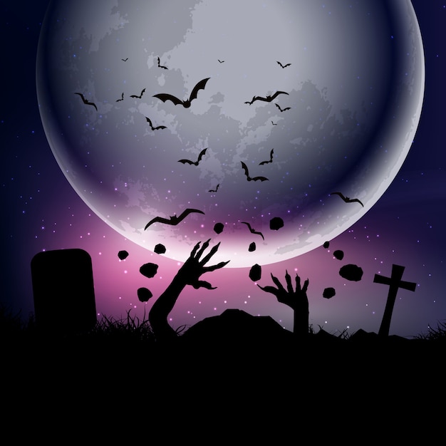 Бесплатное векторное изображение Хэллоуин фон