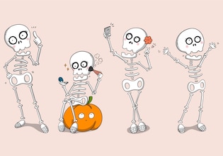 Skeleton drawings