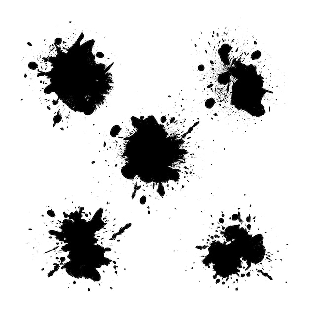 Free vector hand drawn ink splash element