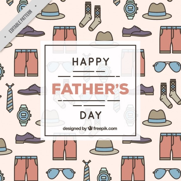 Бесплатное векторное изображение Счастливый день отца модели
