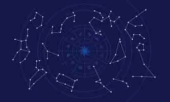 Free vector illustration of horoscope