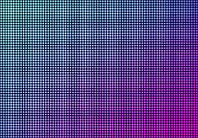 Free vector led video wall screen texture background, blue and purple color light diode dot grid tv panel, lcd display with pixels pattern, television digital monitor, realistic 3d vector illustration