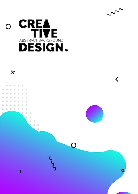 Бесплатное векторное изображение Жидкие цветовые формы для композиций плакатов модные абстрактные обложки футуристический дизайн eps10 вектор