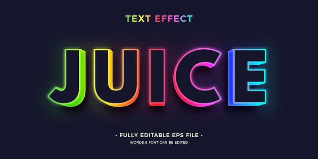 Free vector modern bright text effect