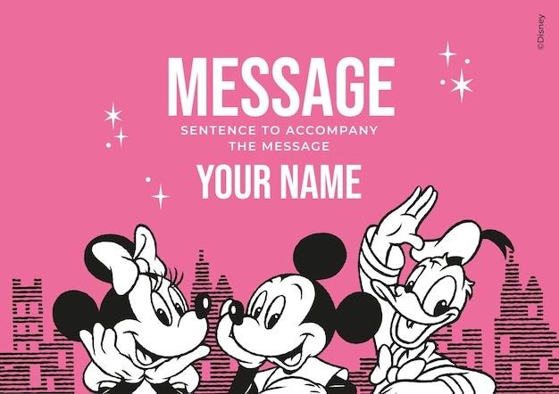 Mickey Mouse and Friends Thank you Card