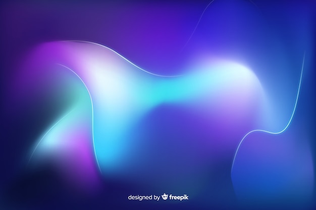 Free vector northern cold colours lights background