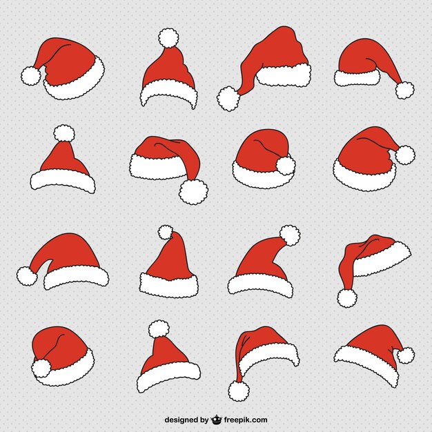 Santa Claus hats collection