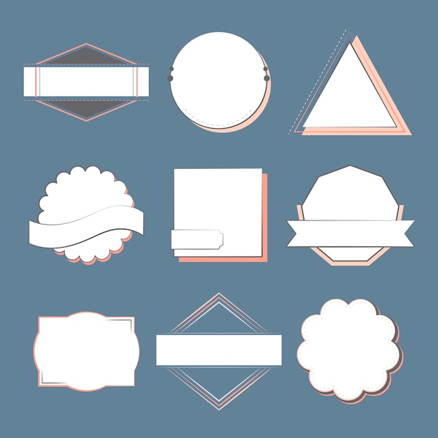 Free vector set of badges and emblems vector