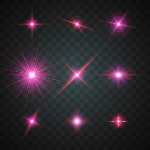 Free vector shiny stars collection