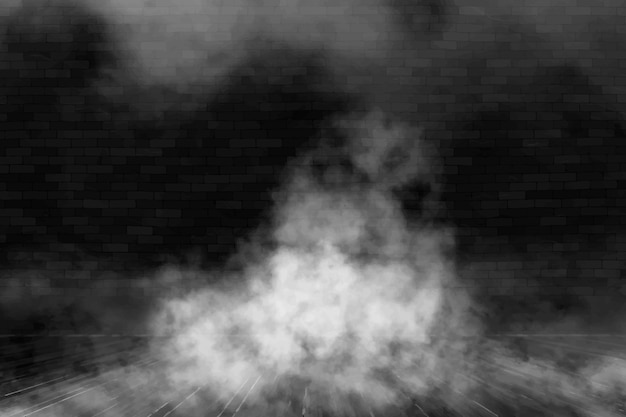 Бесплатное векторное изображение Реалистичный фон тумана