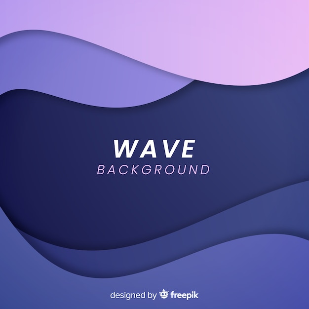 Free vector wave background