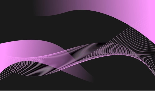 Бесплатное векторное изображение Градиент волновой линии в минималистском стиле