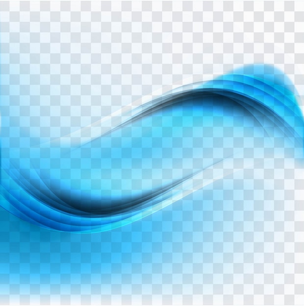 Бесплатное векторное изображение Синий фон волны