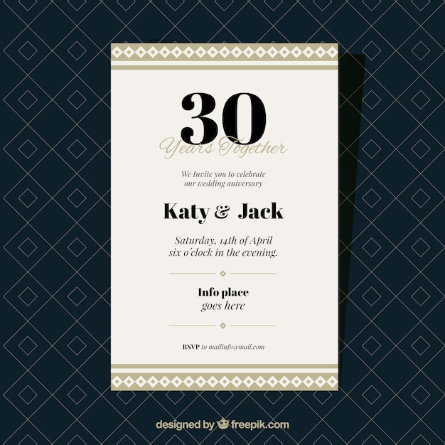 Бесплатное векторное изображение Свадебная открытка в золотом стиле