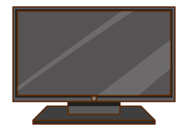 Бесплатное векторное изображение Телевидение на белом фоне