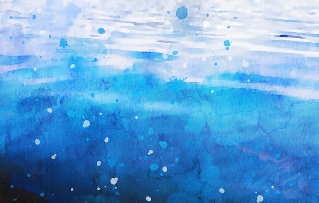 Free vector underwater texture watercolor artwork
