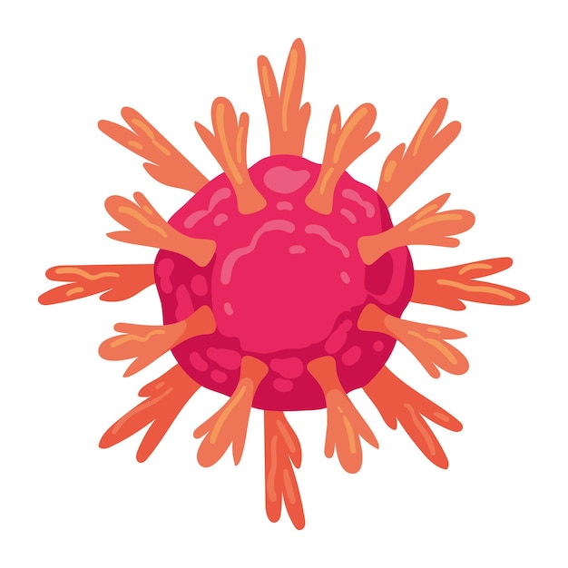Бесплатное векторное изображение Иллюстрация изолированного дизайна вируса нипа