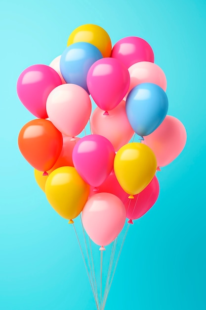 Бесплатное фото 3d воздушные шары для карнавала