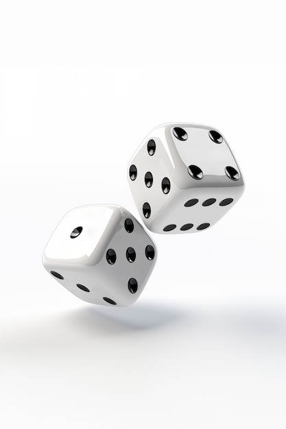 Free photo 3d rendering of dices