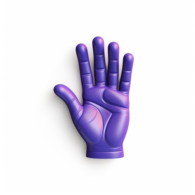 3D-рендеринг фиолетовых рук