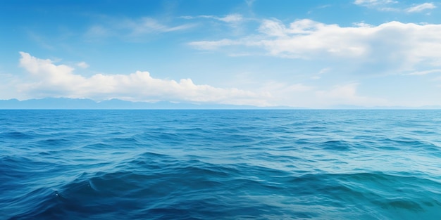 Free photo vast ocean background providing a serene blue canvas