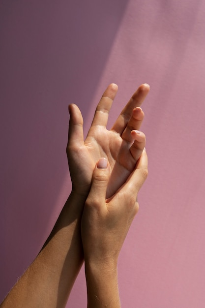 Бесплатное фото Вид человеческих рук