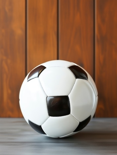 Бесплатное фото Вид на футбольный мяч