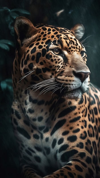 Foto gratuita vista dell'animale leopardo allo stato brado