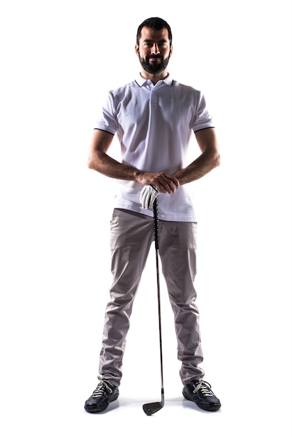 Free photo white expression golfing iron tournament