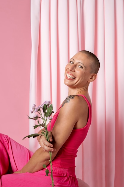 Free photo woman recovering after breast cancer