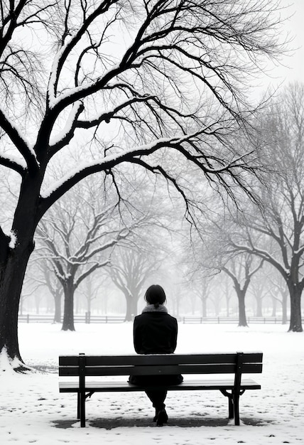 Foto gratuita donna che mostra tristezza in un posto solitario