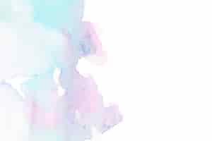 Бесплатное фото Абстрактное акварельное пятно на белой бумаге