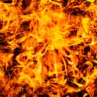 無料写真 抽象的な炎の背景、燃えるオレンジ色の火
