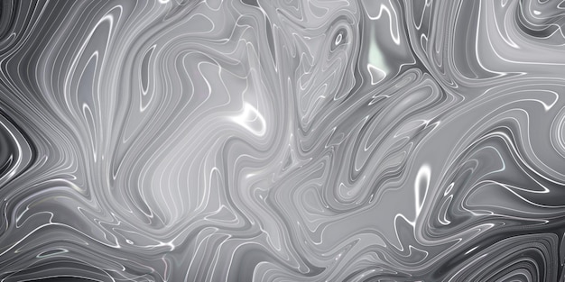 Абстрактная мраморная текстура Черно-белый серый фон Техника ручной работы