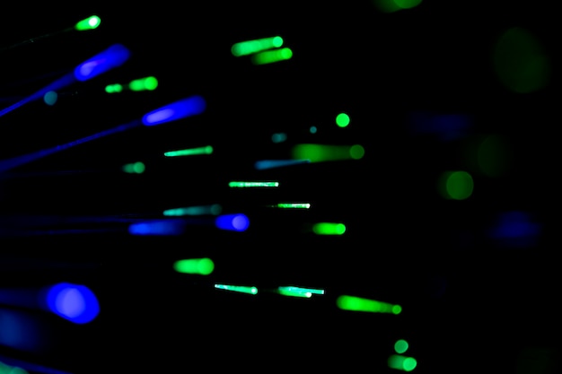 Abstract still life of optical fiber