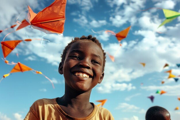 Африканские дети наслаждаются жизнью