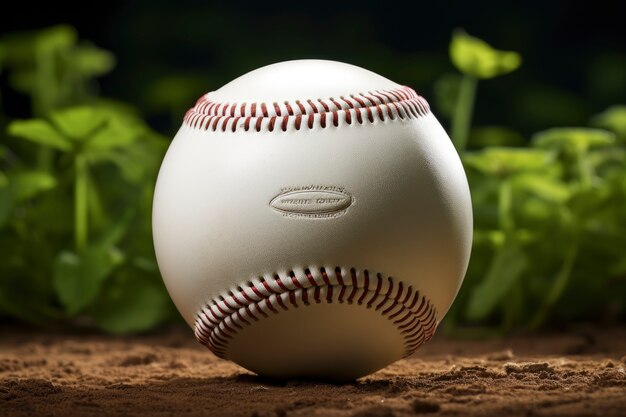Изображение бейсбольного мяча, сгенерированное искусственным интеллектом