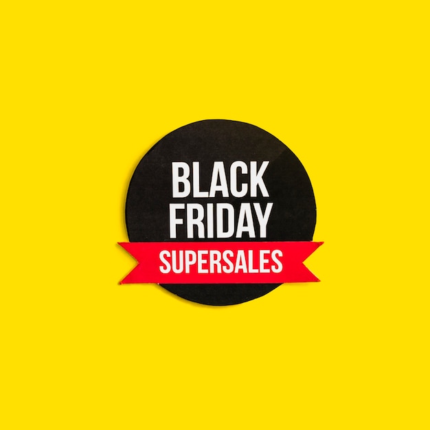 Free photo black friday super sales inscription