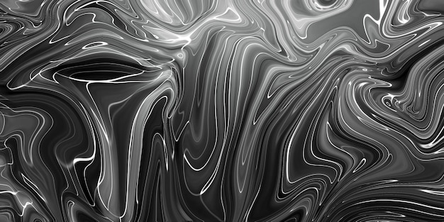 Бесплатное фото Черная мраморная текстура чернил, окрашенная акрилом, волнистая текстура, фоновый узор, может использоваться для обоев или настенной плитки из кожи, роскошная