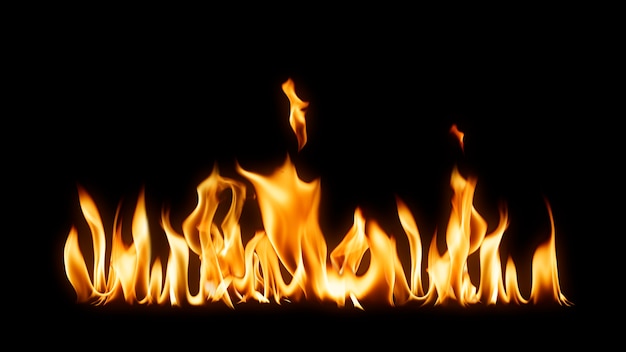 Free photo burning flame hd wallpaper, realistic fire image