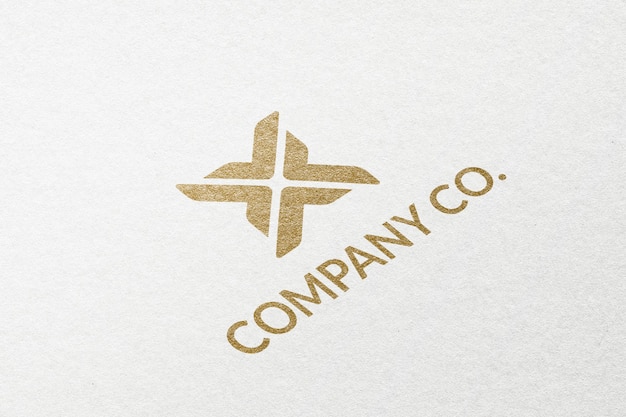 Бизнес-логотип компании Co. с золотым тиснением