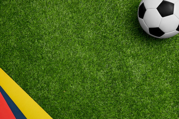 Бесплатное фото Натюрморт концепции сборной колумбии по футболу