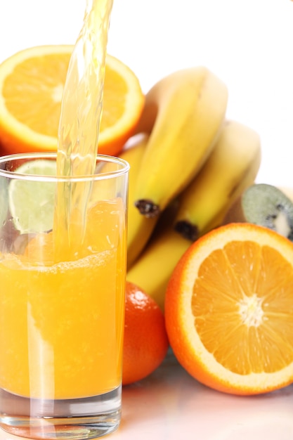 Free photo glass of fresh fruit juice