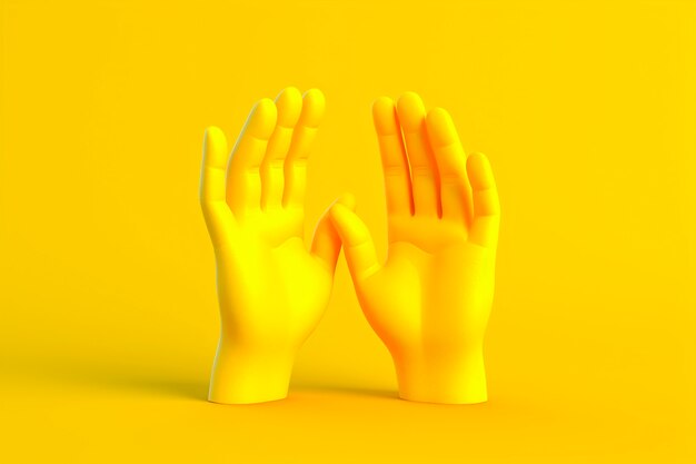 Человеческая рука в студии